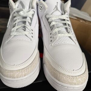 Nike Air Jordan 3 White Metallic Silver/Pure Money